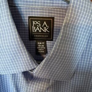 Jos. A. Bank Blue Checkered Men's Shirt